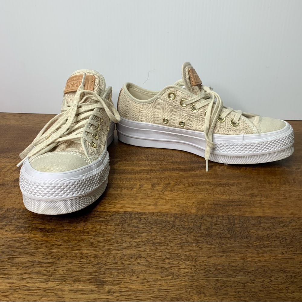 Unique Converse CTAS lift ox driftwood white woven 6.5